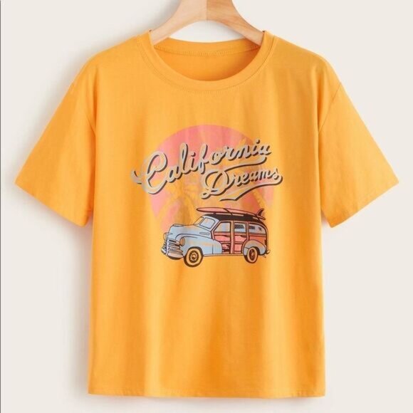 Shein California Dreams Graphic Tee - Picture 1 of 5